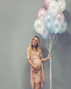 Full Body Pregnancy Pillow Velvet Cover Grey U Shape Maternity Support for Back Hips Legs Belly for Pregnant Women